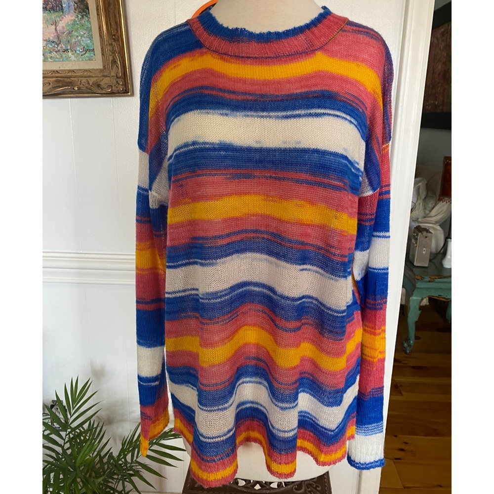 Easel Striped Sweater
